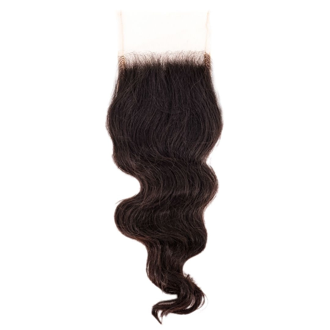 Raw Indian Wavy 4x4 Transparent Lace Closure